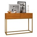 Ver imagem 1 de Aparador Eros 90cm Naturale Estilo Industrial:naturale/dourado