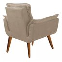 Ver imagem 3 de 2 Poltronas Opala Decorativa Reforçada Suede Capuccino