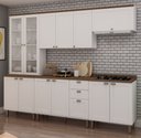 Ver imagem 2 de Cozinha Completa 5PÇS 12PTS 4 Gav Iluminata Branco/Ebano