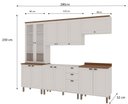 Ver imagem 4 de Cozinha Completa 5PÇS 12PTS 4 Gav Iluminata Branco/Ebano