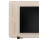 Ver imagem 7 de Painel com Bancada para TV 75 Polegadas com LED Ariana para Sala de Estar Off White DJ Móveis