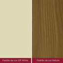 Ver imagem 4 de Mesa de Jantar Vértice 160 Cm Canto Reto sem Vidro Nature Off White – Henn