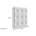 Ver imagem 3 de Multiuso de Quarto Bebê Kit Capitonê Courano P- Berço Retrô Bege - Peroba