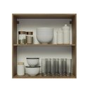 Ver imagem 5 de Armário de Cozinha Aéreo 70 cm 2 Portas Rustic/Preto Glamy Madesa