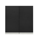 Ver imagem 7 de Armário de Cozinha Aéreo 70 cm 2 Portas Rustic/Preto Glamy Madesa
