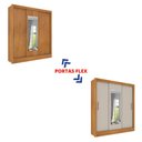 Ver imagem 3 de Guarda Roupa Casal 3 Portas Correr e 4 Gavetas C/ Espelho Valencia Tcil Tcil Móveis Roupeiro Valenci