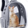 Mochila Bolsa Carrinho de Cachorro Gato Bolsa Transporte Pet Transparente YEPP Mochila PET Transpare - 1