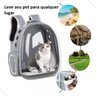 Mochila Bolsa Carrinho de Cachorro Gato Bolsa Transporte Pet Transparente YEPP Mochila PET Transpare - 7