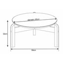 Ver imagem 2 de Mesa de Centro Lizz - Champagne/Cedro