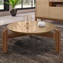Ver imagem 1 de Mesa de Centro Lizz - Champagne/Cedro