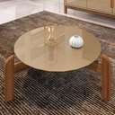Ver imagem 5 de Mesa de Centro Lizz - Champagne/Cedro