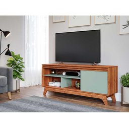 Rack para Sala Tv até 55" Grecia Cinamomo/salvia - 2