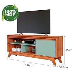Rack para Sala Tv até 55" Grecia Cinamomo/salvia - 3