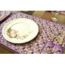 Ver imagem 2 de Jogo Americano Matelado com 6 Peças - Flores em Lilás Arte & Tear