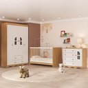 Ver imagem 2 de Quarto de Bebê Completo com Berço 3 em 1 com Colchão Incluso Liz Multimóveis Mp4567
