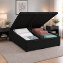 Ver imagem 3 de Cama Box Baú Airtech King Colchão de Molas Ensacadas Ortobom 193x203x60cm
