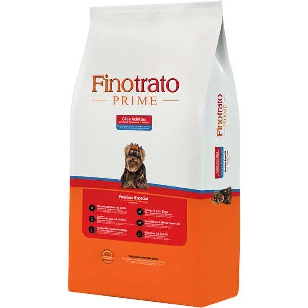 Ração Premium Especial Cães Filhotes Linha Prime Raças Pequenas 15kg- Fino Trato - 1