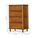 Ver imagem 2 de Cômoda 4 Gavetas San Diego Imbuia