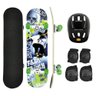 Skate Montado com Kit Proteção – Capacete e Acessórios Infantil Radical - 1