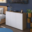 Ver imagem 3 de Buffet 3 Porta Luxo Multimoveis Mel AJL STORE Buffet Aparador