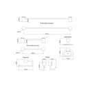 Ver imagem 2 de Kit de Acessórios para Banheiro 5 Peças Serenity SR11001 Ducon Metais