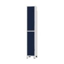 Ver imagem 1 de Armário Roupeiro De Aço Para Vestiário 2 Portas Locker Azul Marinho