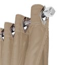 Ver imagem 2 de Cortina Blackout Bia Corta Luz 3,60 X 2,50 Quarto Bege