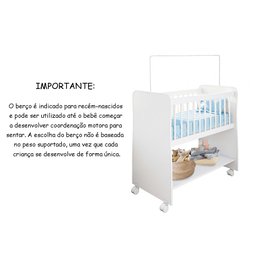 Mini Berço Floflo Branco - Colchão Incluso - 3
