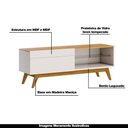 Ver imagem 3 de Rack Bancada 1 Gaveta 146cm Amy Off White/nature