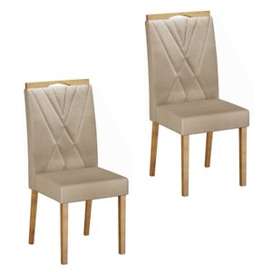 Conjunto 2 Cadeiras para Sala de Jatar Lara