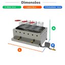 Ver imagem 4 de Fritadeira Profissional Retangular a Gás 10 Litros 3 Cestos Pr-30g - Progás P42389