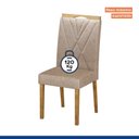 Ver imagem 6 de Kit 2 Cadeiras para Sala de Jantar Lara Bege/Cinamomo/Linho