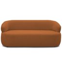 Ver imagem 3 de Sofá 2 Lugares Orgânico Sala de Estar Living 140cm Carmen F04 Bouclê Terracota - Lyam Decor