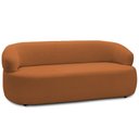 Ver imagem 6 de Sofá 2 Lugares Orgânico Sala de Estar Living 140cm Carmen F04 Bouclê Terracota - Lyam Decor