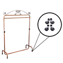 Ver imagem 1 de Arara De Chão Retrô Rose Gold 120cm C/ Rodinha De Brinde
