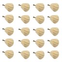 Ver imagem 1 de Kit 20 Puxadores de Madeira Redondos para Móveis Gavetas Armários Modelo Luna