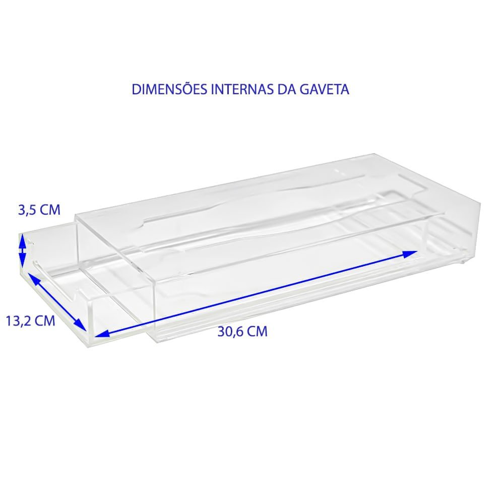 Toalheiro Lavabo Acrílico Médio Centauri Acrílicos TL-M - 7