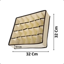 Ver imagem 3 de Organizador para Gaveta Guarda Roupa 24 Divisões Bege Kit 4