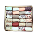 Ver imagem 6 de Organizador para Gaveta Guarda Roupa 24 Divisões Bege Kit 4