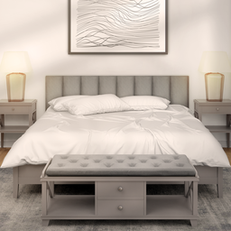 Kit 7 Cabeceiras de Cama Box Casal Estofada Modulada 1,40mx45cm - 8