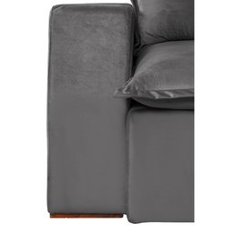 Sofá Bahia Modular 4 Lugares 2,30 MT com Molas Retrátil e Reclinável Veludo Nobre Sofatec - 6