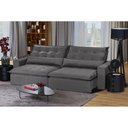 Ver imagem 1 de Sofá Bahia Modular 4 Lugares 2,30 MT com Molas Retrátil e Reclinável Veludo Nobre Sofatec