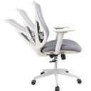 Ver imagem 7 de Kit com 10 Cadeiras Office Diretor Ajustavel e Ergonomica com Nr 17 Everest Cinza/Gelo