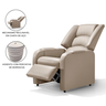 Poltrona Reclinável Papai Suécia - Estética - Corino Bege - 2