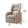Poltrona Reclinável Papai Suécia - Estética - Corino Bege - 3