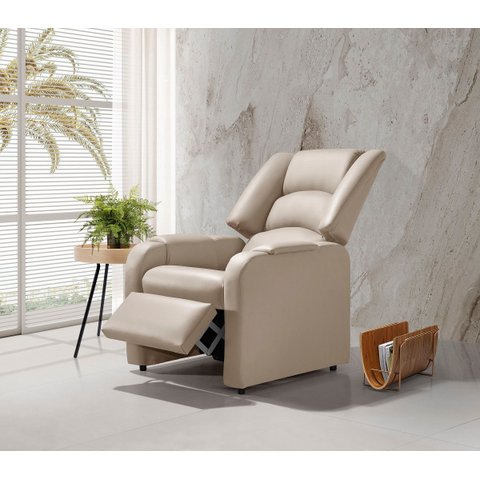 Poltrona Reclinável Papai Suécia - Estética - Corino Bege