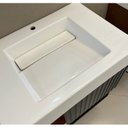 Ver imagem 4 de Gabinete Suspenso com Cuba e Espelheira Móveis Marrom/Cinamomo/Azul Petróleo
