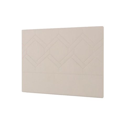 Cabeceira Lima Plus Casal 1400mm Veludo Adar Off White - Simbal