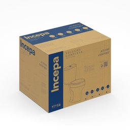 Kit Vaso Sanitário com Caixa Acoplada e Assento Soft Close Acesso Confort Incepa - 8
