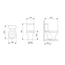 Ver imagem 4 de Kit de Bacia com Caixa Acionamento Lateral Assento Pp com Abertura Frontal e Complementos de Instala